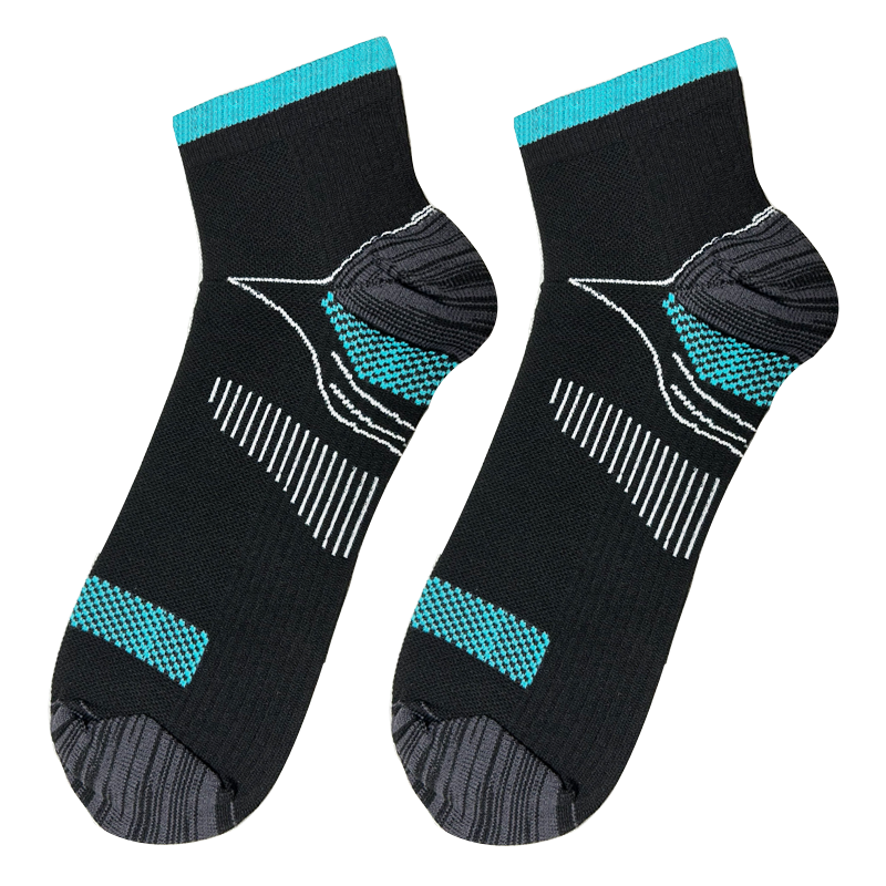 1 paio di calzini per fascite plantare con supporto per l'arco plantare per uomini e donne - I migliori calzini a compressione alla caviglia per alleviare il dolore al piede e al tallone -: M / nero