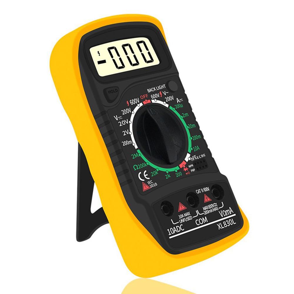 Digital Multimeter Xl830l Portable High Precision Digital Display Universal Strap Backlight Electric Multifunction Meter