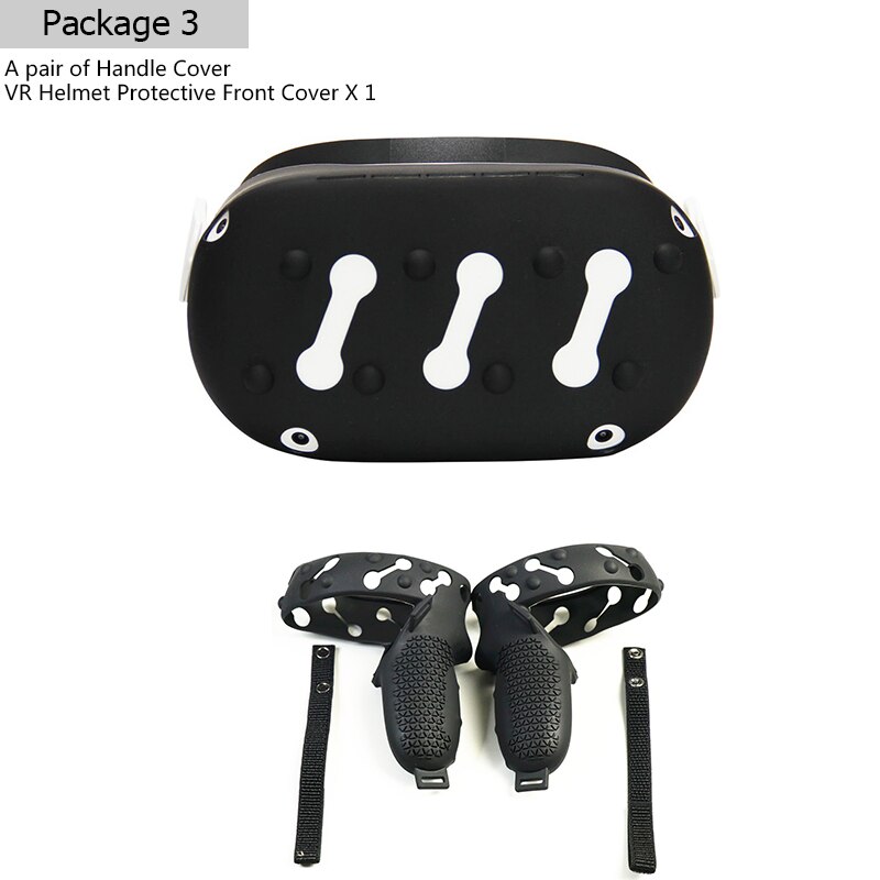 Himolins VR Accessories Protection Case Have Helmet Protective Front Cover and VR Touch Controller Shell for Oculus Quest 2: SH-TDTZ