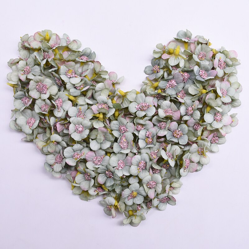 Mini flores artificiales de seda con cabeza de margaritas multicolor, guirnalda DIY, tocado, corona, álbum de recortes, decoración de boda para el hogar, 50 piezas: F19