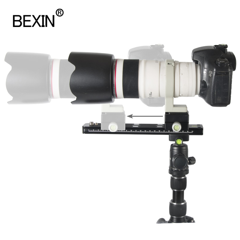 BEXIN teleobiettivo piastra di supporto staffa per obiettivo fotocamera dslr piastra a sgancio rapido con morsetto qr per fotocamera dslr treppiede svizzero arca