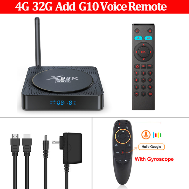 X98K Pro TV Box Android 11.0 Rockchip RK3566 4GB 32GB BT Decodificação Antena Externa Dual Wifi 1000M LAN 4K 8K Media Player: Rosa / Eu Plug