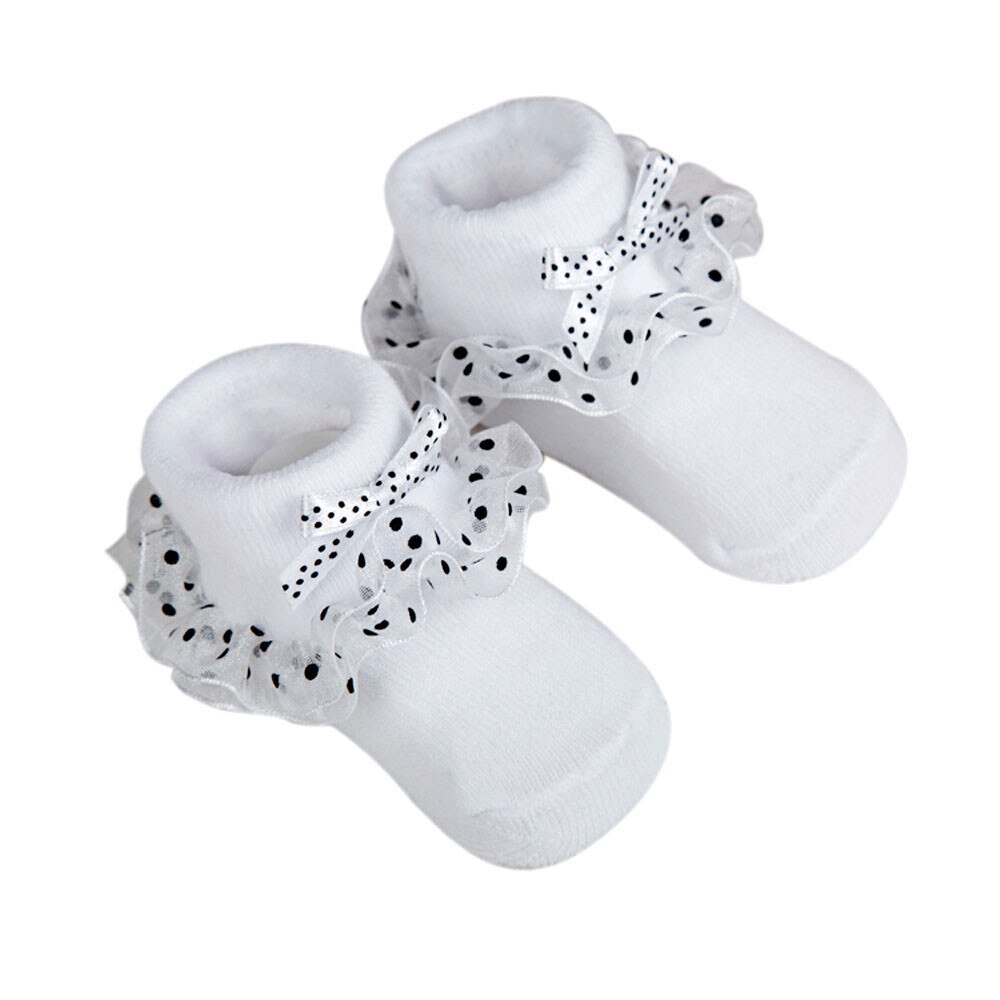 Été bownoeuds chaussettes pour -nés bébé mignon solide chaussettes pour filles mince doux coton garçon enfant chaussettes nourrissons chaussette chaussures: White