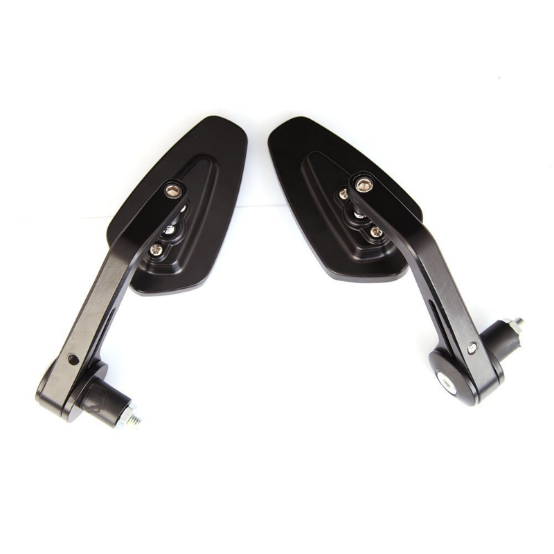 1 Paar 7/8 Zoll 22mm Universal- Motorrad Aluminium Rückansicht schwarz Griffs tange Ende Seitens piegel