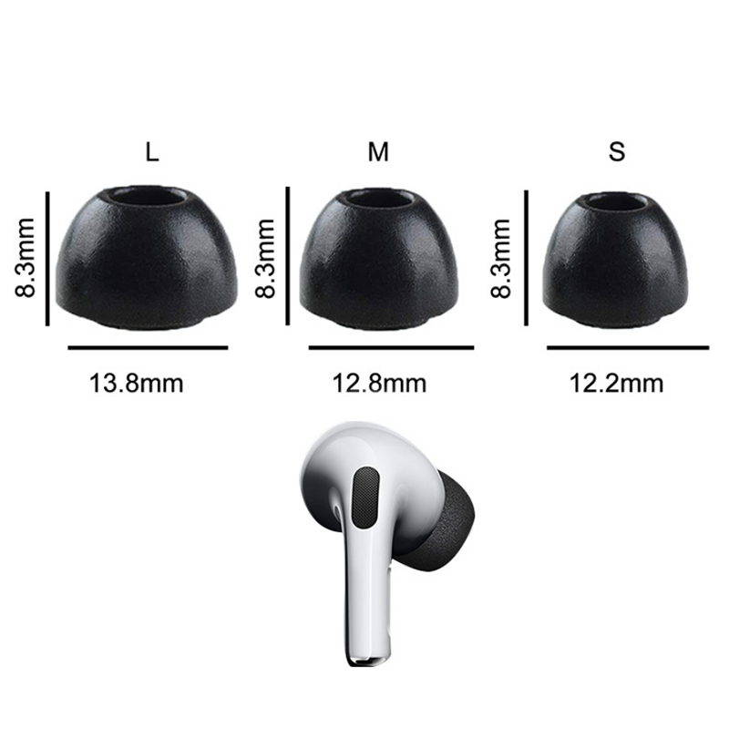 Anti Slip Earbud Tips For Airpods Pro Memory Foam Cover Earphone Tips Noise Reduction Soundproof Earplug For AirPods 3