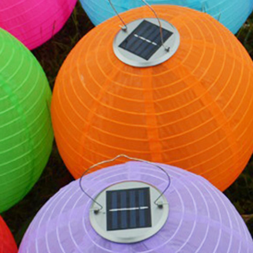 30cm Solar Chinese Style Lantern Hanging Lamp IP44 Waterproof Automatic Charging Outdoor Solar Lantern LED Garden Decor Light