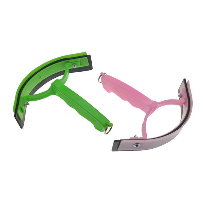 -2Pack Kunststoff Zwei-Tonne Pferd Schweiß Schaber Pferd Pflege Bausätze Weiche Gummi Rand Licht Gewicht Entfernen Von Wasser und Schweiß