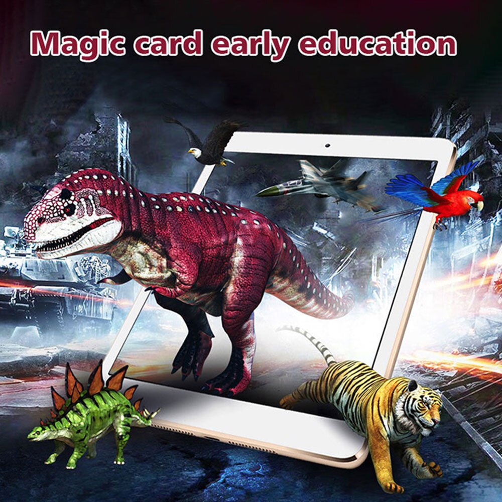 Love Educational Card 4D Animal Card Veritable Fun Cartoon Card Toys Colours 68 PCS Square AR Family Education Friend