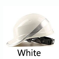 Casco de seguridad con aislamiento de Material ABS, casco de trabajo con raya de fósforo, protección aislante para sitio de construcción, 102018: Blanco
