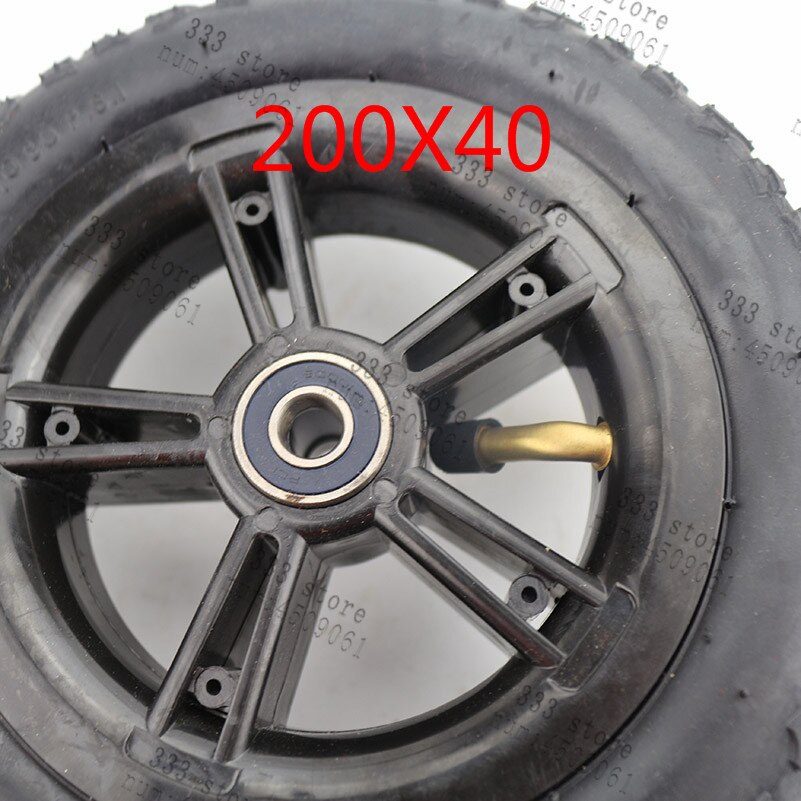 Llanta plegable para bicicleta, neumático de caucho para scooter, coche, motocicleta, accesorios, llanta de 8 pulgadas con neumático interno, 200X40