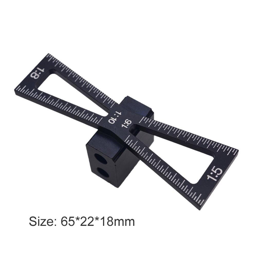 Dovetail Marker Aluminum Alloy Woodworking Dovetail Marking Template Tool Wood Joints Gauge For Hand Cut Wood Joints Slopes