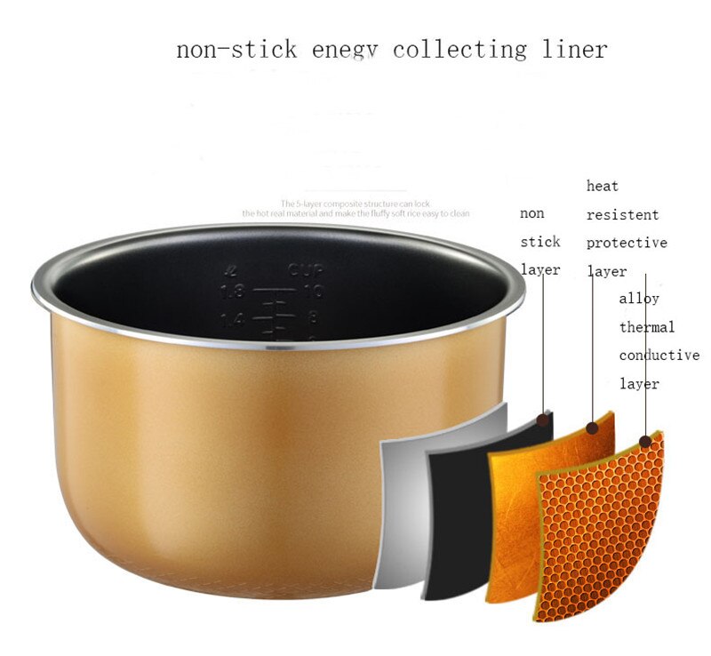 Universal electric rice cooker bowl for Midea 3L 4L 5L non-stick pan rice cooker liner pot 1pc