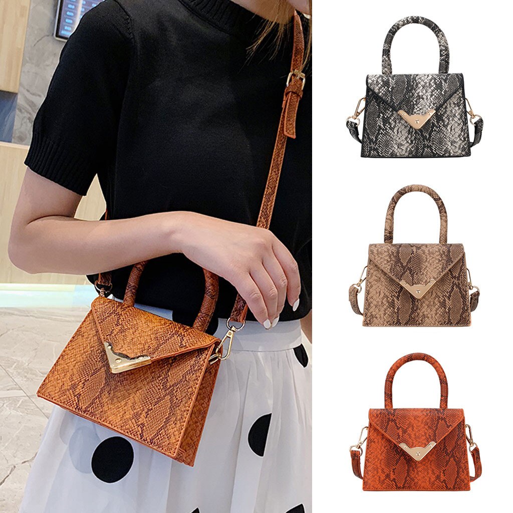 Women Handbag Retro Serpentine Crossbody Bags Messenger Bag Shoulder Bag Handle Bags Luxury Brand Bag Сумка Женская#20