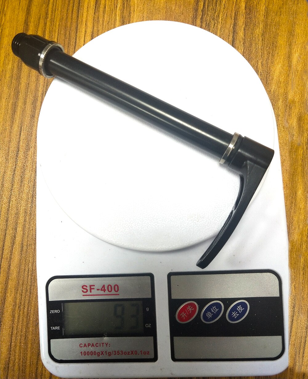 Bicycle quick release lever, the front fork is 15x100mm, the rear fork is 12x142mm, Axis pass