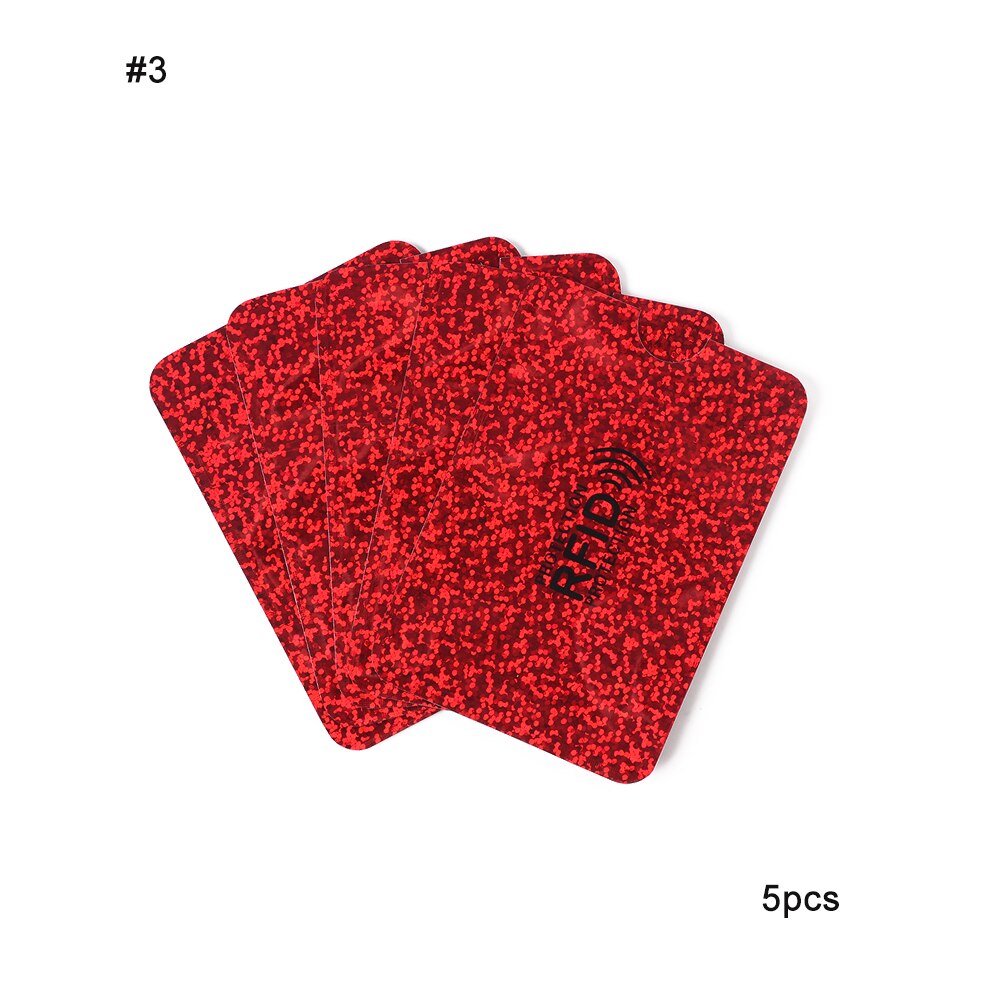 5Pcs Aluminium Folie Anti-Demagnetiseren Card Bescherming Bankkaart Rfid Afscherming Zak Anti-Diefstal Borstel Id-kaart kaarthouder Card Protector: 3