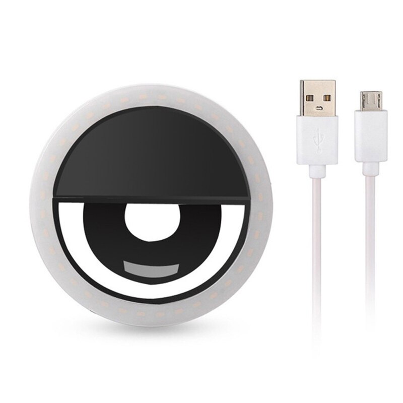 USB portato di Carica Selfie Anello di Luce di Illuminazione Supplementare di Notte Buio Selfie Migliorare per il Telefono Luce di Riempimento Portatile Dropship