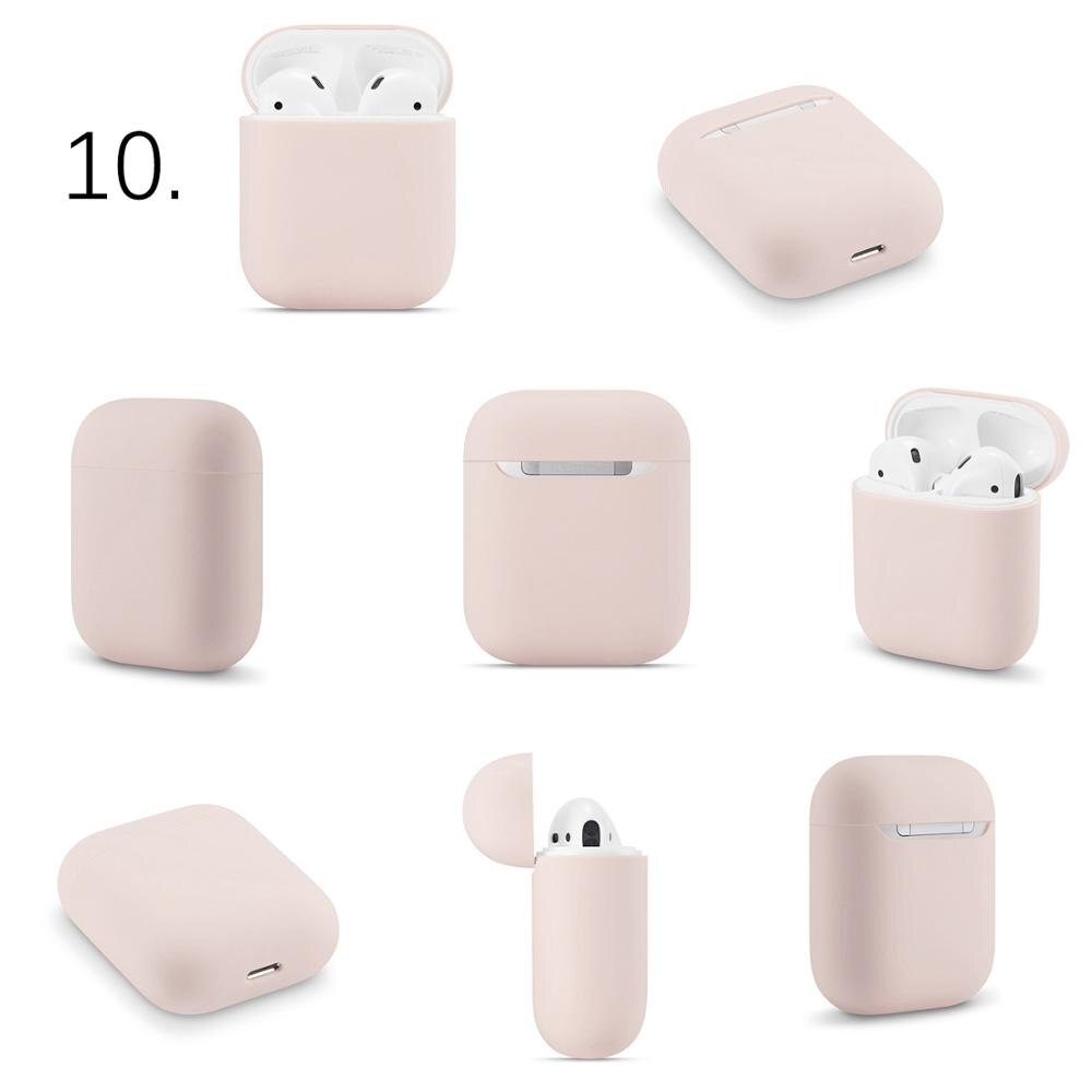 Slim Silicone Oortelefoon Case Voor Apple Airpods Case Cover Voor AirPods Draadloze Opladen Box Ultra Dunne Voor AirPods Protector Case