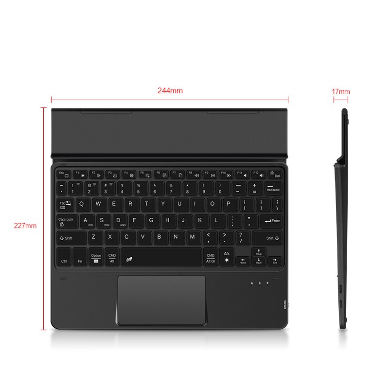 TouchPad Tastatur Hintergrundbeleuchtung Bluetooth Für Oberfläche Pro 8 7 6 5 4 3 X Gehen 2 DELL HP Asus LG NOKIA T20 BOOX CHUWI Tablet Fall