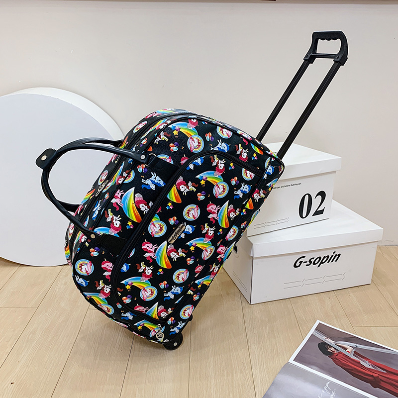 Grote Capaciteit Dames Koffer Trolley Tassen Wieltas Oxford Waterdichte Rollende Bagage Reistas Met Wielen