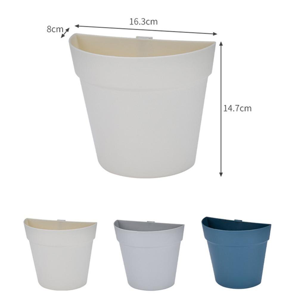 Wall-mounted Plastic Flowerpot Wall Balcony Flowerpot Hanging Planter Vegetable plant Pots Wall-mounted Combination
