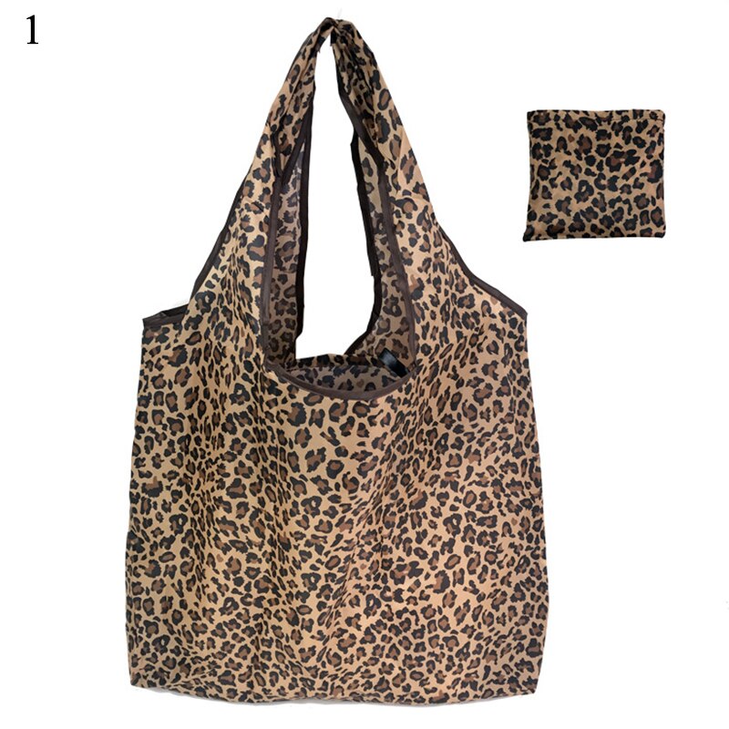 Foldable Reusable Shopping Bag Print Environmental Shoulder Tote Eco Shopping Bag Portable Folding Shopping Bag Handbag: 1