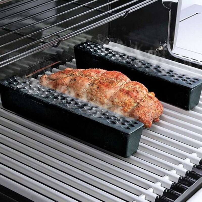 Røykerboks kald røykgenerator rustfritt stål grillrør luftfukter mesh pelletverktøy
