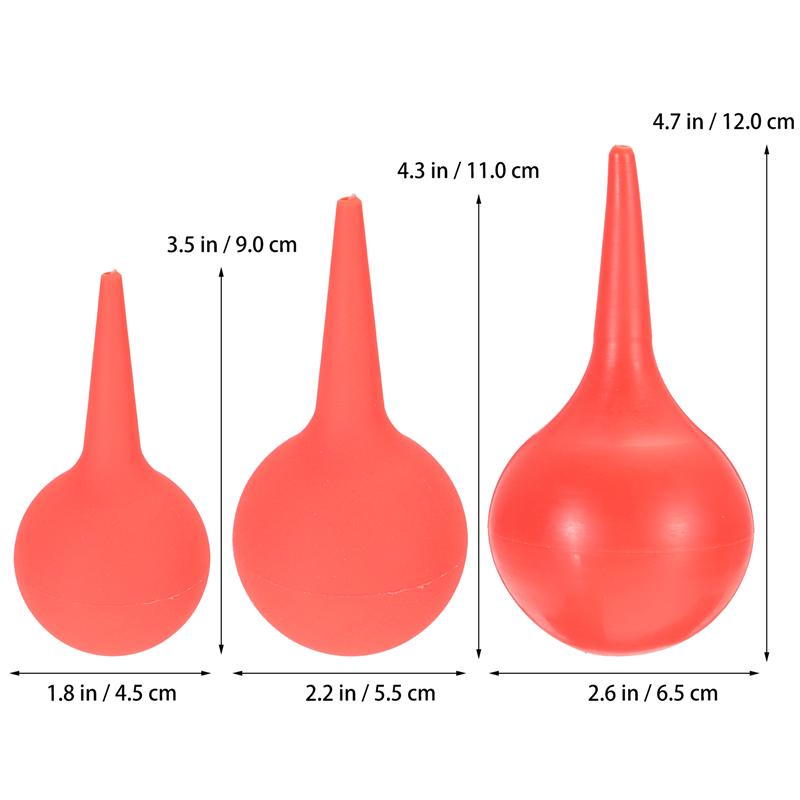 30/60/90ml Ear Cleaning Balls Squeeze Suction Bulb Cleaning Dust Blower Dirt Blowing Ball Ear Clean Ball Dirt Blowing Ball