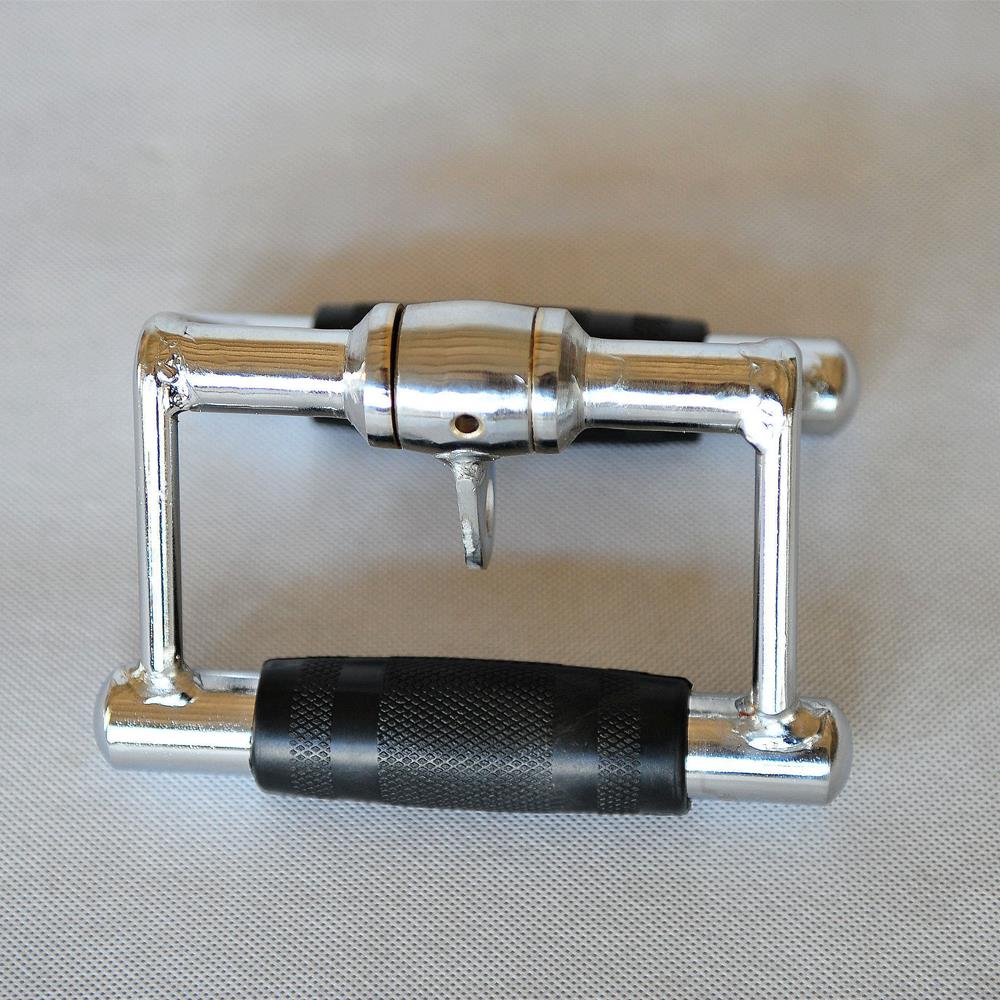 2.5kg Double Row V Handle Cable Attachment Multi Rotation Gym Pull Down Rope Accessories Bodybuilding Biceps Triceps Grip Bar