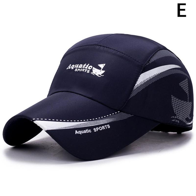 6 farver unisex fiskeri hat ensfarvet multifunktion justerbar sports solskærm cap unisex fiskeri baseball hat til kvinder mænd: E