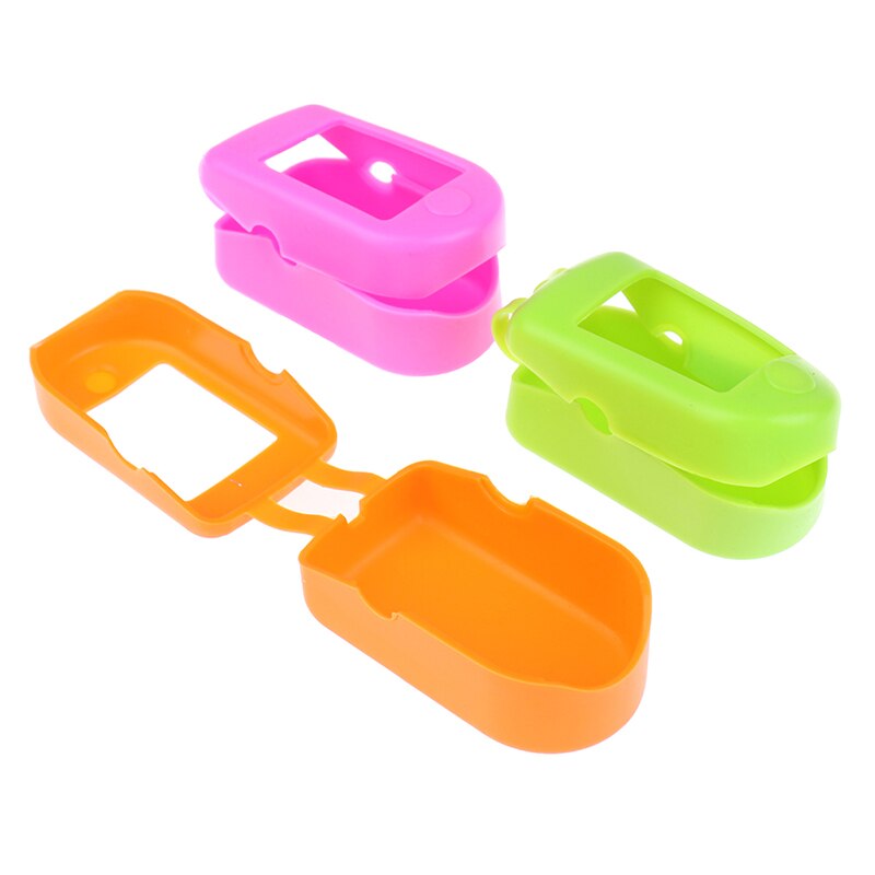 Finger Pulse Oximeter Cover Fingertip-Pulse Blood Oxygen Protector Case Storage Pack Silicone Protective Bag Sleeve