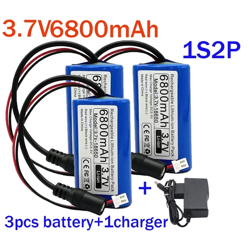 3.7V 18650 Lithium Battery 1s2p 1s3p 1s4p for Microcontroller LED Outdoor Light Bluetooth Speaker Audio Backup Power Supply: Gold