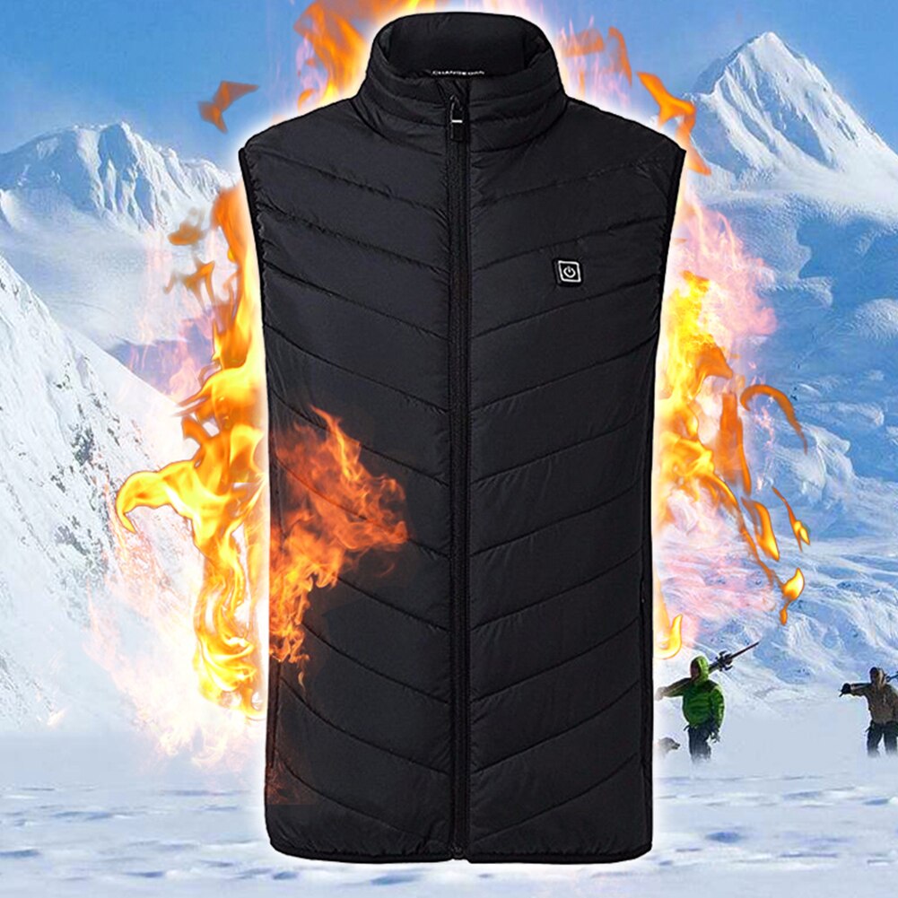 Verwarming Vest Wasbaar Usb Opladen Verwarming Warm Vest Controle Temperatuur Outdoor Camping Wandelen Golf Elektrische Thermische Kleding