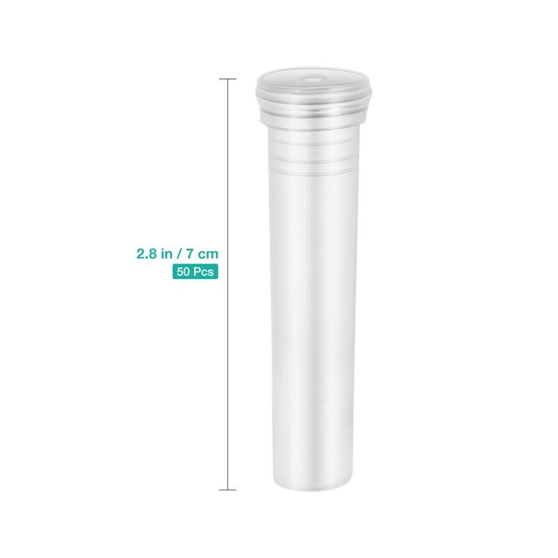Healifty 50 Uds. Tubo con flor transparente práctico tubo con flor s contenedor de agua para floristería