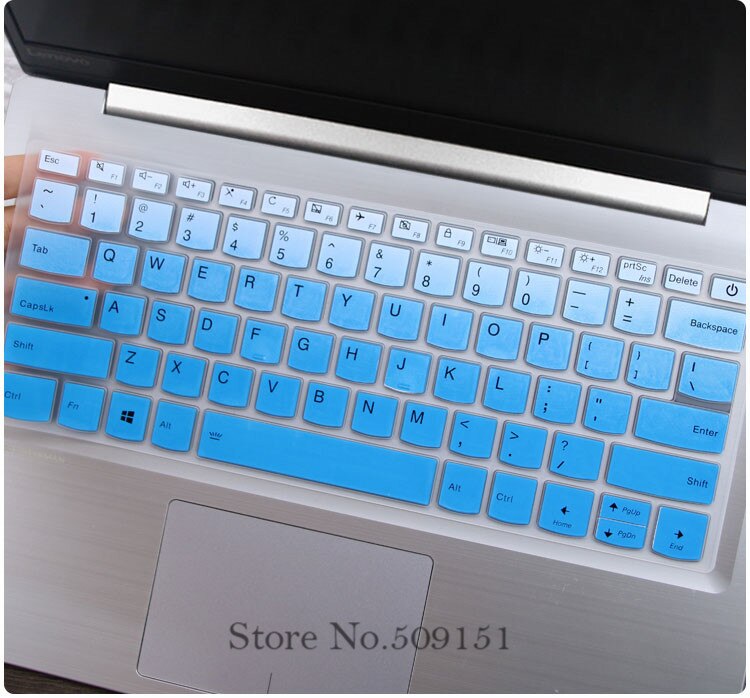 Silicone Keyboard Cover Skin Protector For Lenovo Yoga 720 13 13.3" Ideapad 720s 13 Flex5 14 15 i5 i7 320S-13IKB: GradualBlue