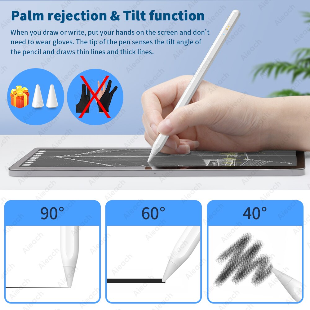 For Apple Pencil Writing Stylus Pen For Draw 26th Gen iPad Pencil Touch Pen With Charging Case For iPad 2022