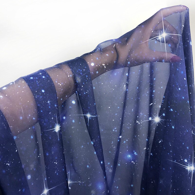 150 cm long chiffon dress fabric, lightweight in size, tulle long sleeve chiffon fabric DIY clothing sewing fabric