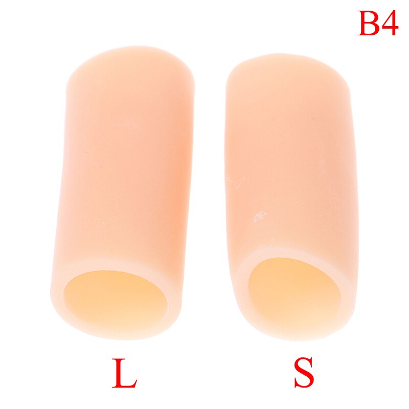 2 stuks vinger- en teenbeschermers van siliconengel ter verlichting van pijn en ter voorkoming van blaren: Bordeauxrood