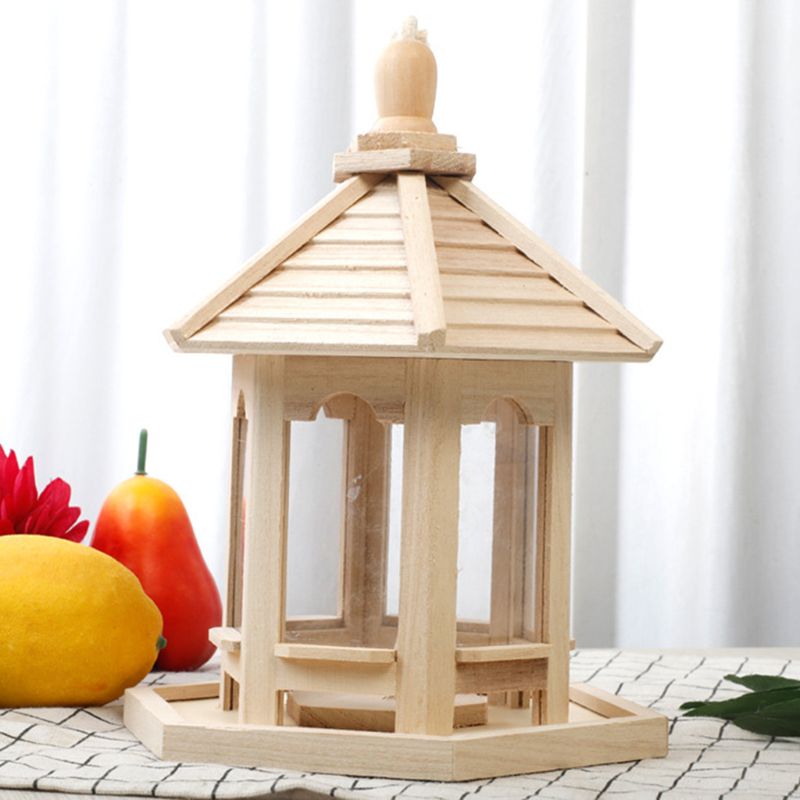 1000ml Hanging Wild Bird Feed Dispenser Seed Container Feeder Birdhouse Decor