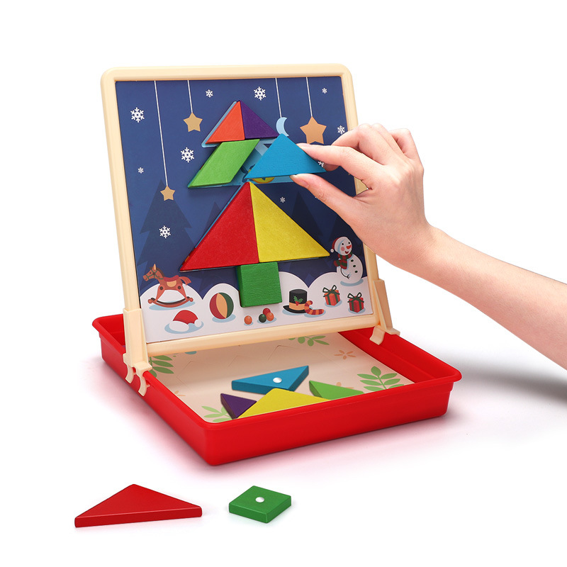 Magnetic Puzzle Box - Tangram Intellectual Development Toy - Educational Learning Game for Kids