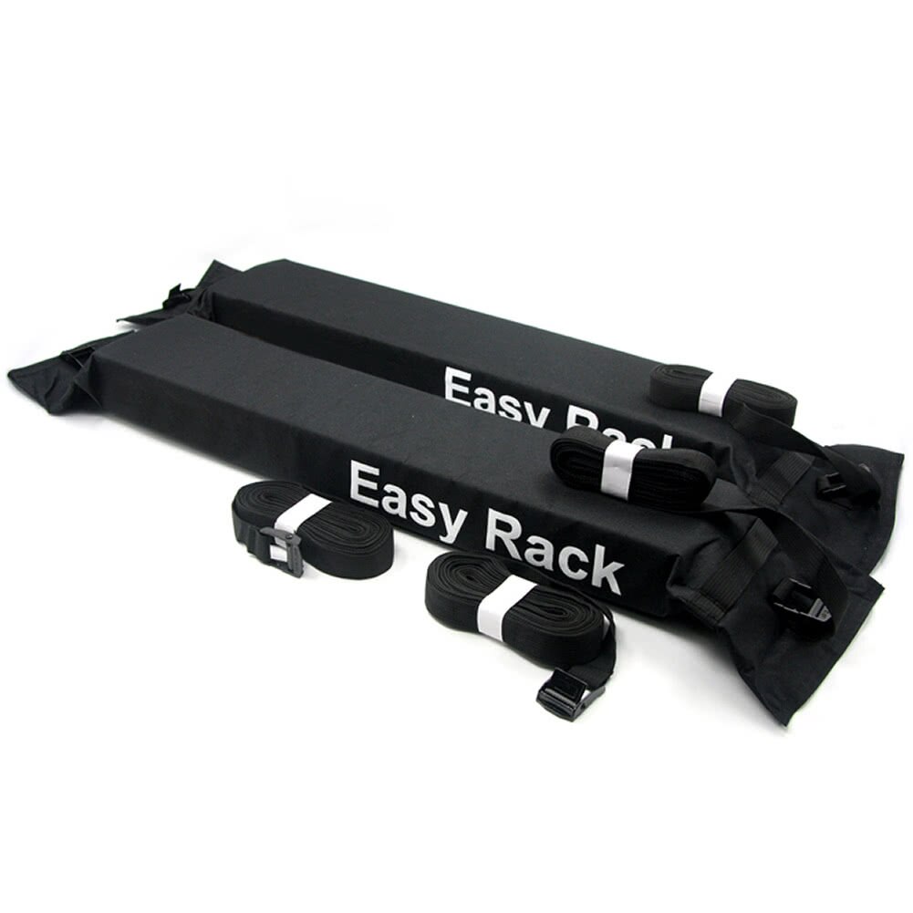 2pcs Car Soft Roof Rack For SUV Van ATV RV Etc 600D Oxford PVC Roof Rack SUV Roof Top Carrier Bag Automotive Accessories