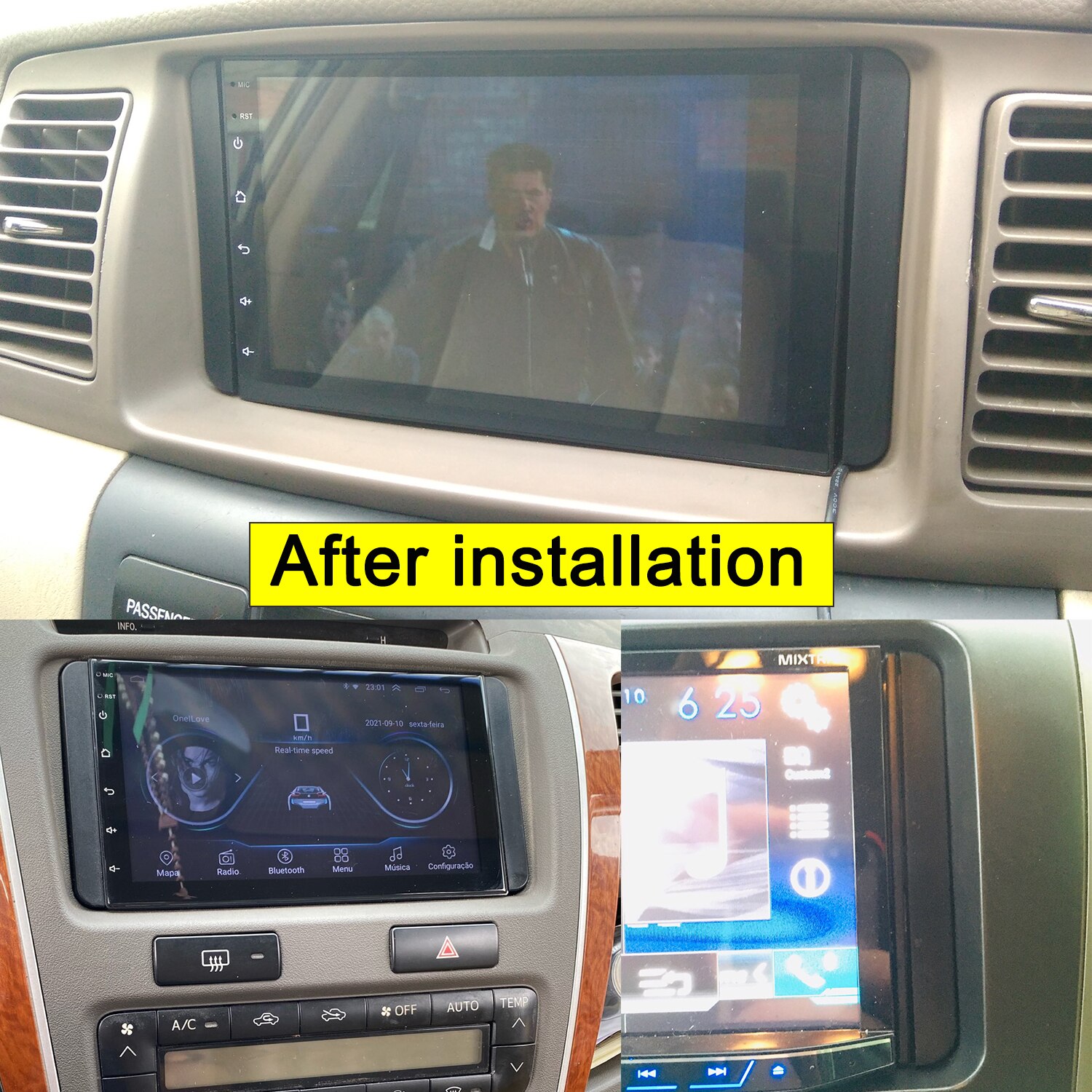 Radio Brackets for Toyota Avalon Avensis Camry Celica Corolla Scion Double Din Stereo Panel Fascia DVD Dash Mount Trim Side Kit