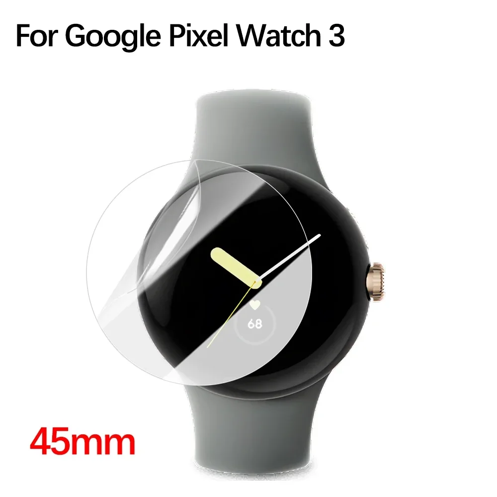 Voor Google Pixel Watch 3 41 MM 45 MM TPU Hydrogelfilm Antikras Ultradunne flexibele schermbescherming voor Google Pixel Watch 3: XXXL / Kaki
