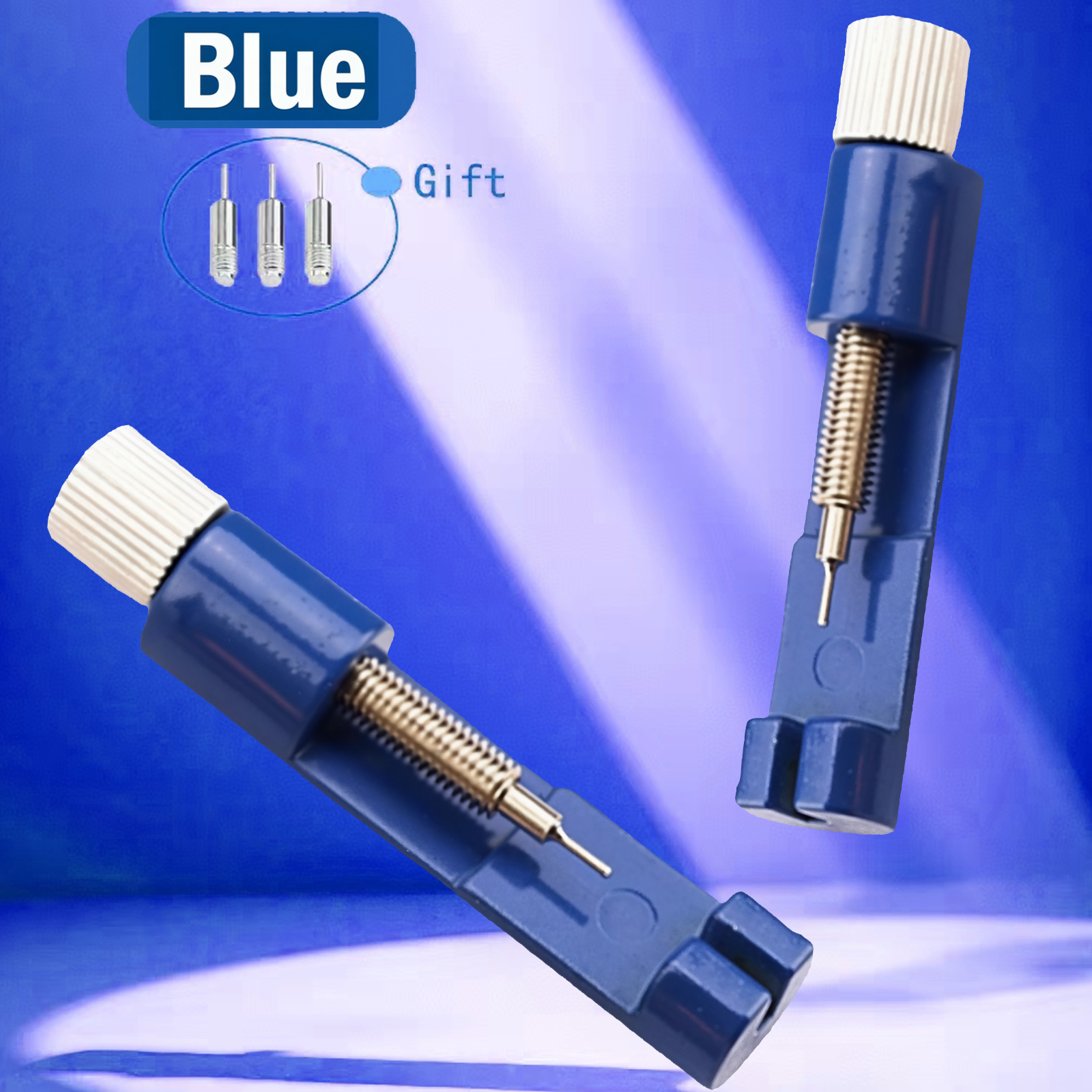 Reparationsverktyg för metallur, justeringsverktyg för klockarmband med klockstift, verktyg för armbandslänkstift, lösningsmedel lätt att ta bort, justering: Brun