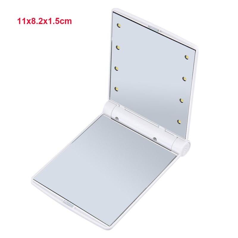 Makeup Mirror With 8/16 LEDs Cosmetic Mirror Touch Dimmer Switch Battery Operated Vanity Mirror Espejo With Stand For Tabletop: 6