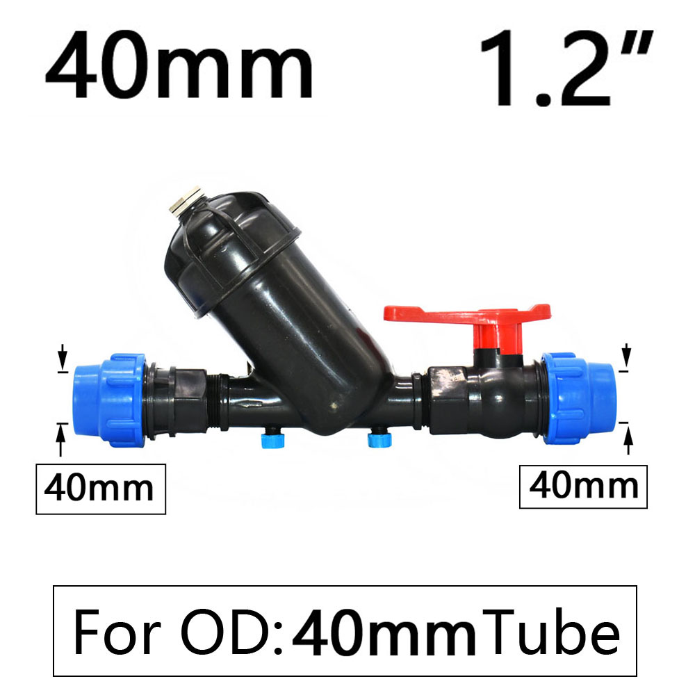 120 Mesh Irrigation Filter 1/2 3/4 1.2 1.5 2 Inch Garden Watering Metal Net Filter Screen Sprayer Gardening Drip Irrigation tool: 1.2 Inch x 40mm