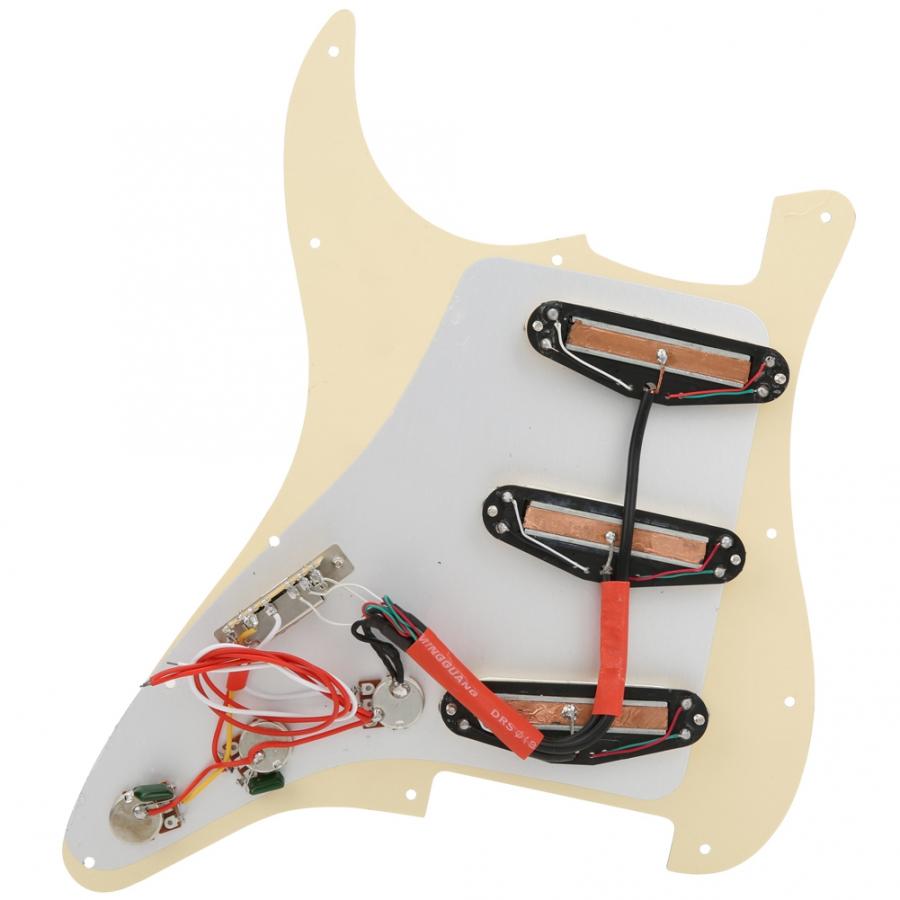 Electric Guitar PreWired Pickguard Pickup Set Retro Singlecoil Pickup Musical Instrument