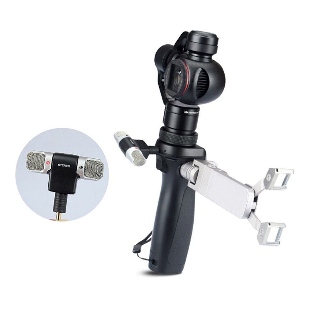 External Microphone Dual Wireless Stereo Recording Mic for DJI OSMO Pocket OSMO Series Handheld Gimbal Camera Accessories