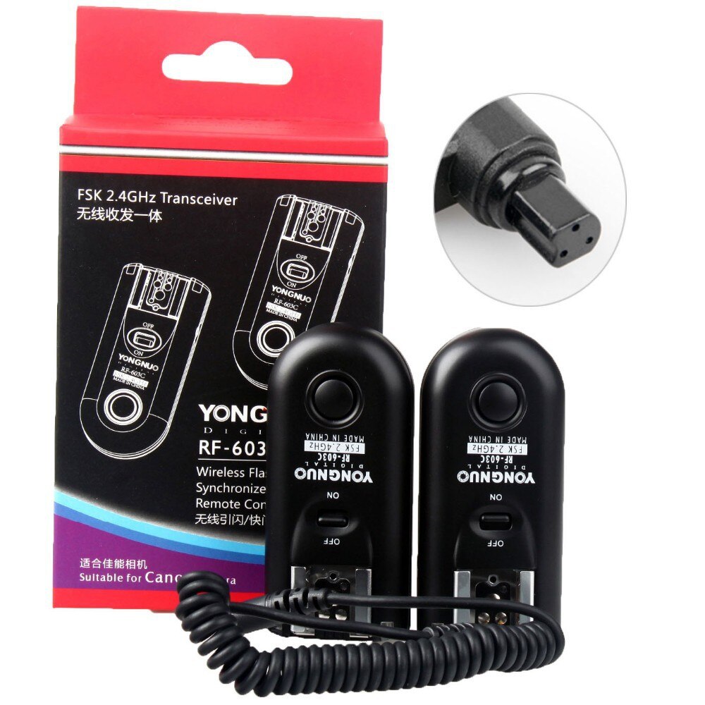 YONGNUO RF-603 II C3 2,4 ghz Wireless Remote Flash Trigger Auslöser für Canon 1D 1DS EOS 5D Mark II 5D 50D 40D 30D 20D 10D