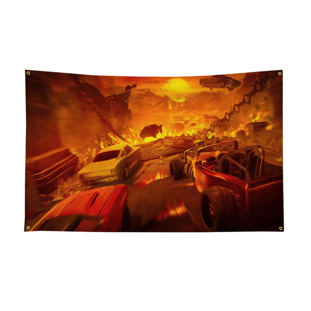 Bandera divertida F-Fortnite, banderas y pancartas decorativas para garaje, decoraciones para exteriores, decoración para habitación, taller estético, decoración de pared para coche