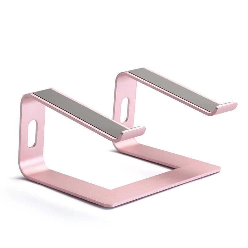 Notebook Computer Beugel Macbook Aluminium Stabiele Basis Desktop Kantoor Computer Beugel Warmteafvoer Anti-Val Beugel: Pink